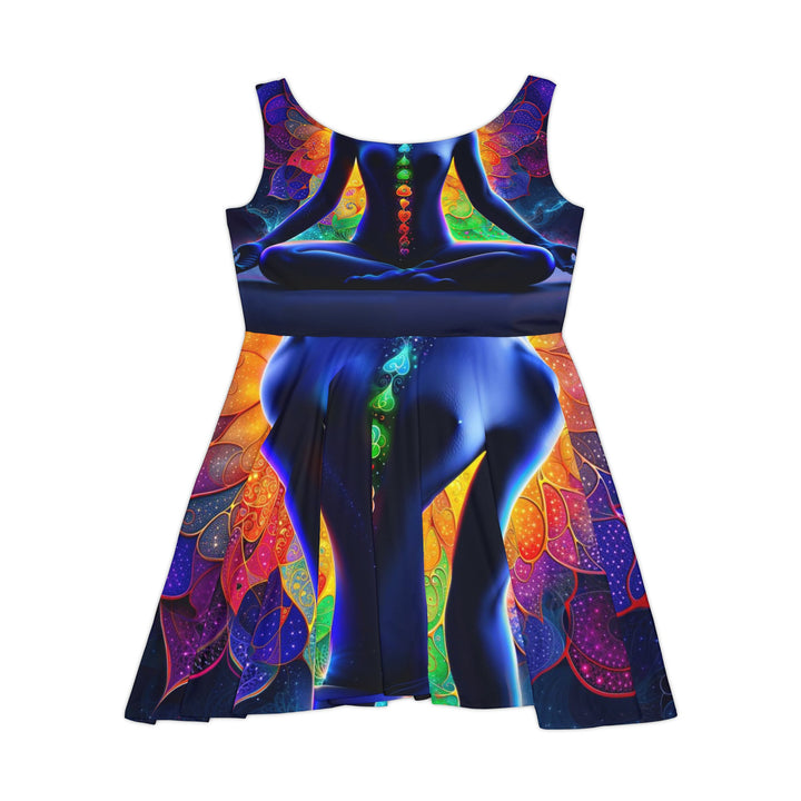 Mystical Chakra Meditation - Women's Skater Dress - All Over Prints - g(0D·IO) - XS - -