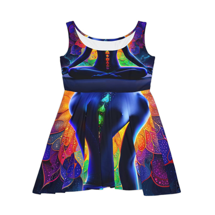 Mystical Chakra Meditation - Women's Skater Dress - All Over Prints - g(0D·IO) - XS - -