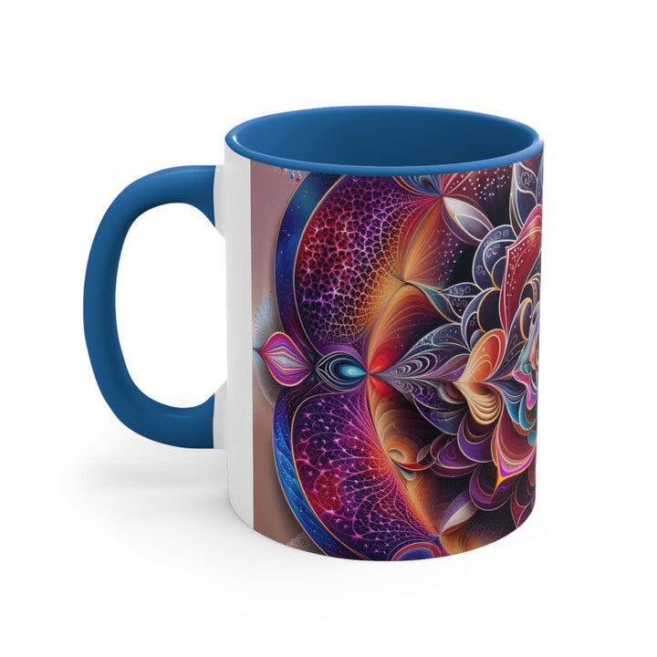 Mystical Floral Mandala - Accent Coffee Mug - Mug - g(0D·IO) - Pink - 11oz -