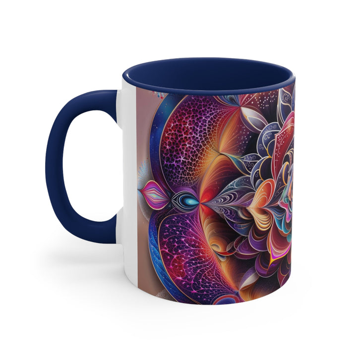 Mystical Floral Mandala - Accent Coffee Mug - Mug - g(0D·IO) - Pink - 11oz -