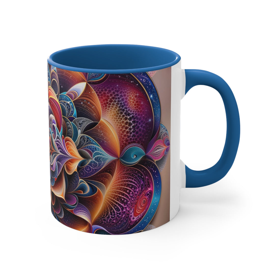 Mystical Floral Mandala - Accent Coffee Mug - Mug - g(0D·IO) - Pink - 11oz -