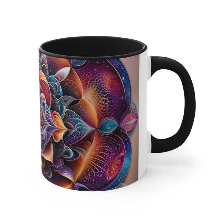 Mystical Floral Mandala - Accent Coffee Mug - Mug - g(0D·IO) - Pink - 11oz -