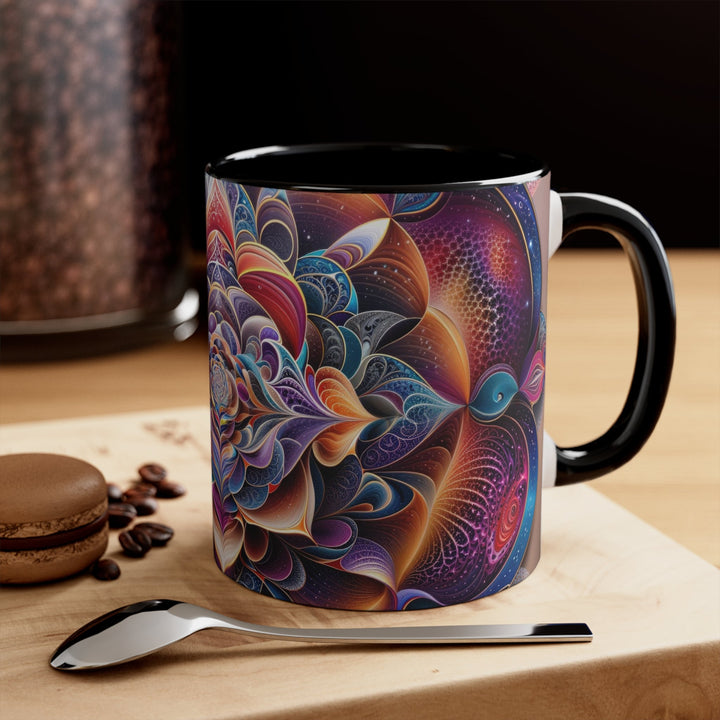 Mystical Floral Mandala - Accent Coffee Mug - Mug - g(0D·IO) - Pink - 11oz -