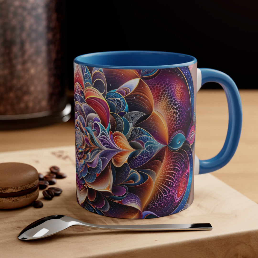 Mystical Floral Mandala - Accent Coffee Mug - Mug - g(0D·IO) - Pink - 11oz -