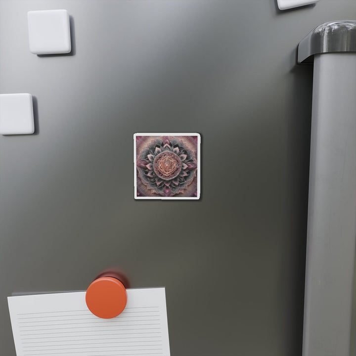 Mystical Floral Mandala - Die-cut Magnet - Home Decor - g(0D·IO) - 6 × 6" - Die-Cut - 1 pc