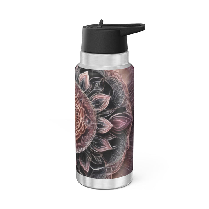 Mystical Floral Mandala - Gator Tumbler 32oz - Mug - g(0D·IO) - Silver - 32oz -