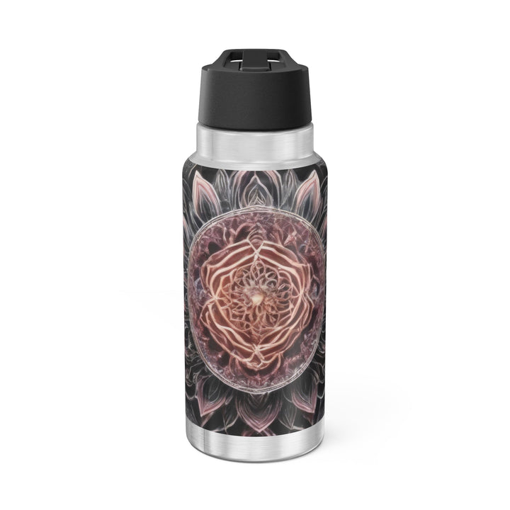 Mystical Floral Mandala - Gator Tumbler 32oz - Mug - g(0D·IO) - Silver - 32oz -