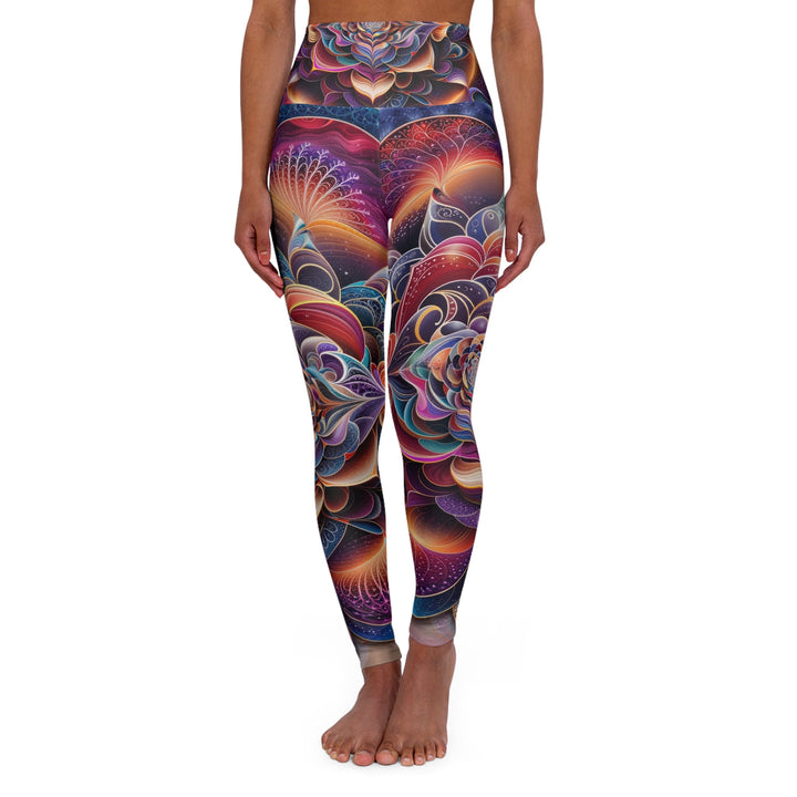 Mystical Floral Mandala - High Waisted AOP Yoga Leggings - All Over Prints - g(0D·IO) - XS - -