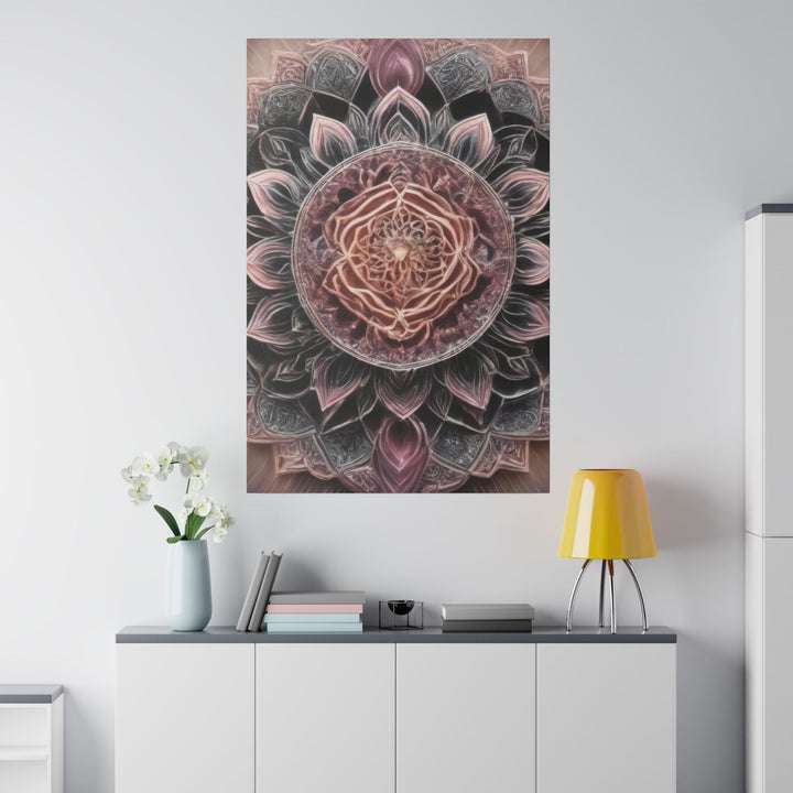 Mystical Floral Mandala - Matte Canvas - Canvas - g(0D·IO) - 32" x 32" (Square) - 0.75'' -