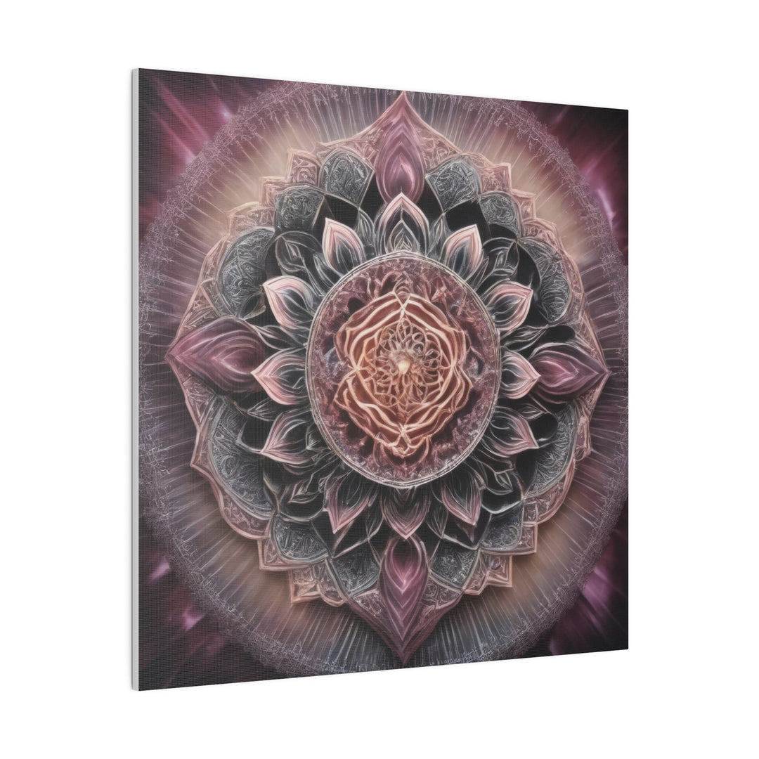 Mystical Floral Mandala - Matte Canvas - Canvas - g(0D·IO) - 32" x 32" (Square) - 0.75'' -