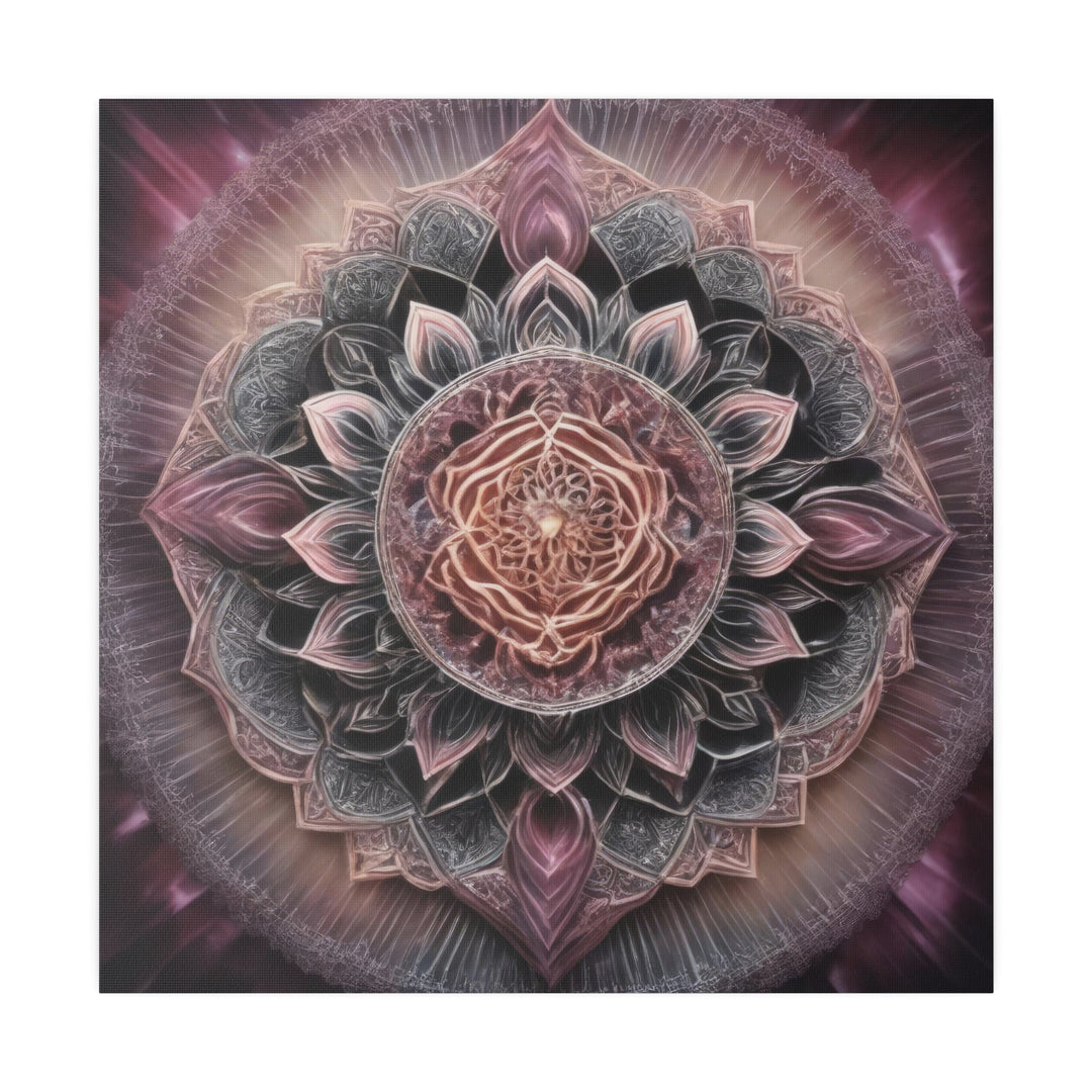 Mystical Floral Mandala - Matte Canvas - Canvas - g(0D·IO) - 32" x 32" (Square) - 0.75'' -