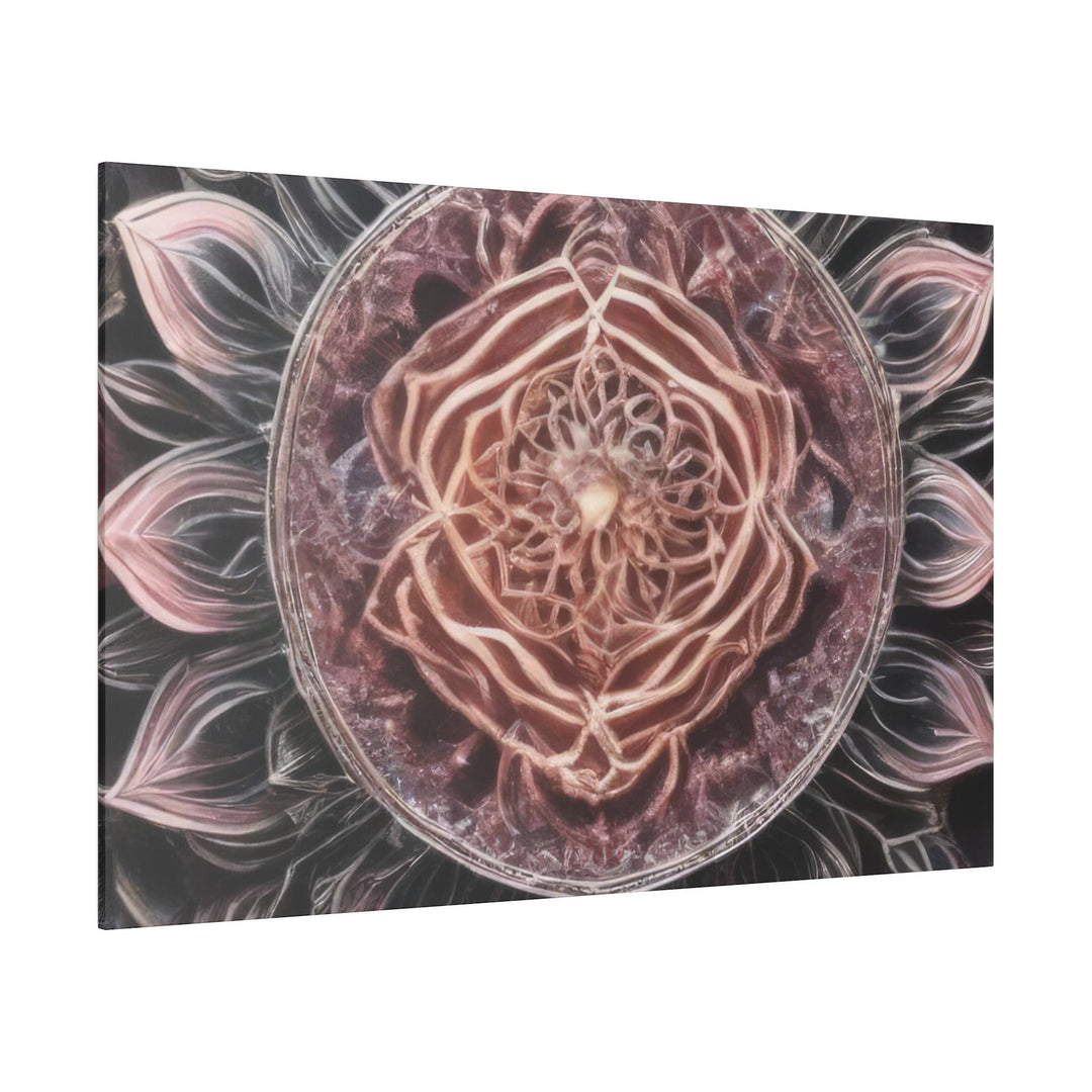 Mystical Floral Mandala - Matte Canvas - Canvas - g(0D·IO) - 32" x 32" (Square) - 0.75'' -