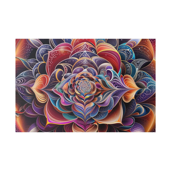 Mystical Floral Mandala - Matte Canvas - Canvas - g(0D·IO) - 48″ x 32″ (Horizontal) - 0.75'' -