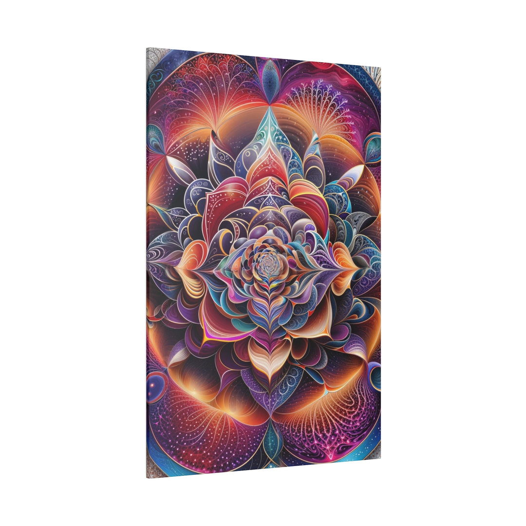 Mystical Floral Mandala - Matte Canvas - Canvas - g(0D·IO) - 32" x 32" (Square) - 0.75'' -