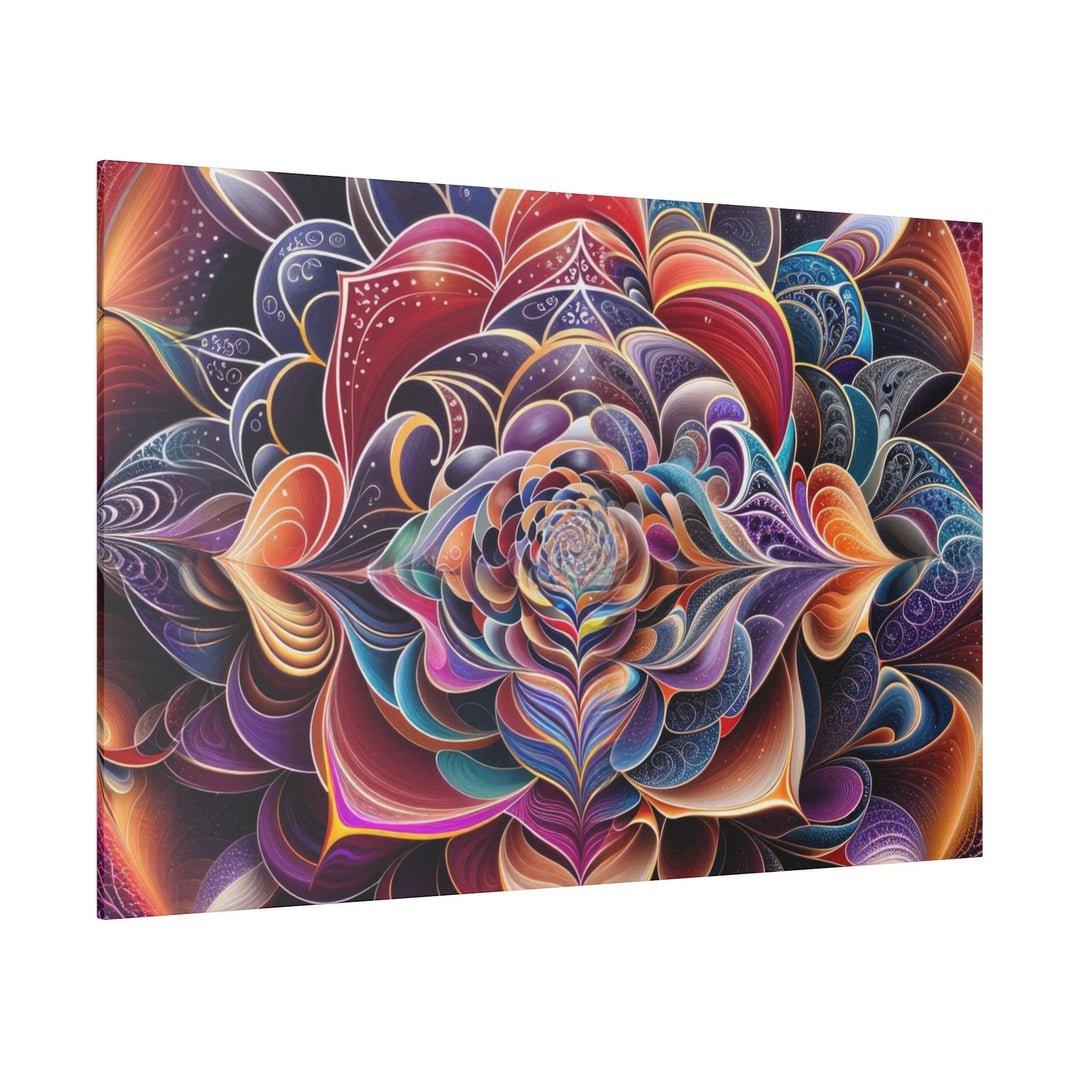 Mystical Floral Mandala - Matte Canvas - Canvas - g(0D·IO) - 32" x 32" (Square) - 0.75'' -