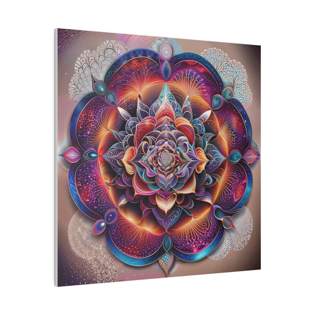 Mystical Floral Mandala - Matte Canvas - Canvas - g(0D·IO) - 32" x 32" (Square) - 0.75'' -