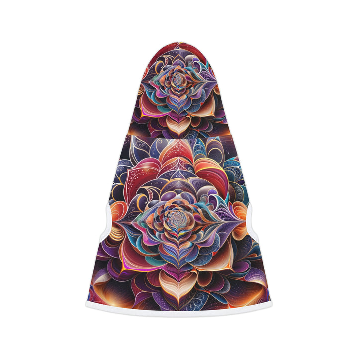 Mystical Floral Mandala - Pet Hoodie - Pets - g(0D·IO) - XXS - Black Rib -