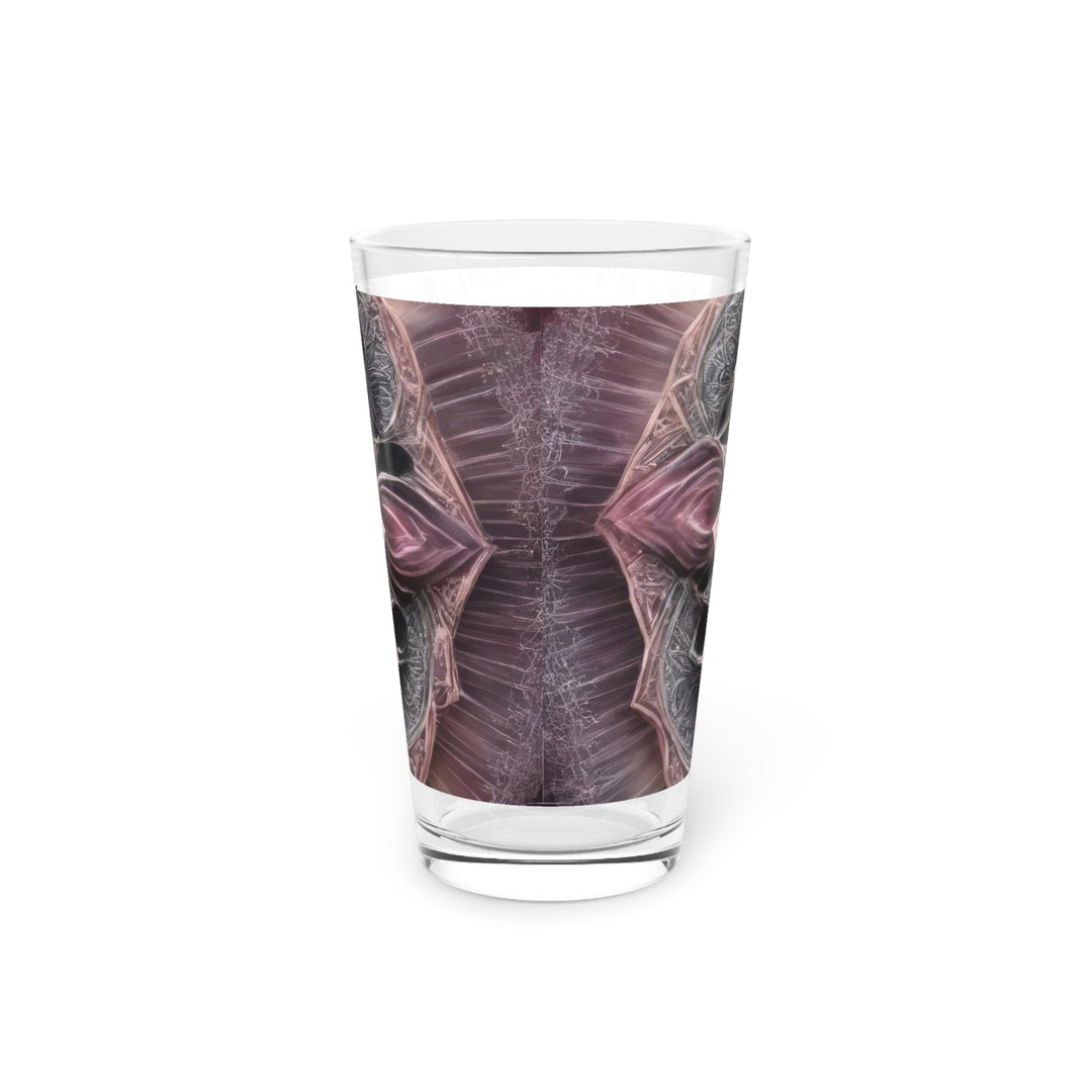 Mystical Floral Mandala - Pint Glass - Mug - g(0D·IO) - 16oz - -