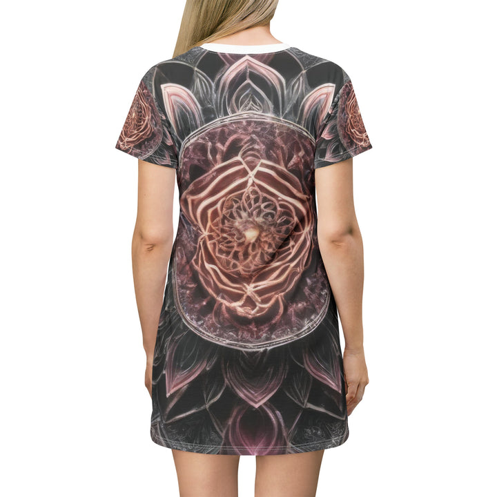 Mystical Floral Mandala - T-Shirt Dress - All Over Prints - g(0D·IO) - XS - -