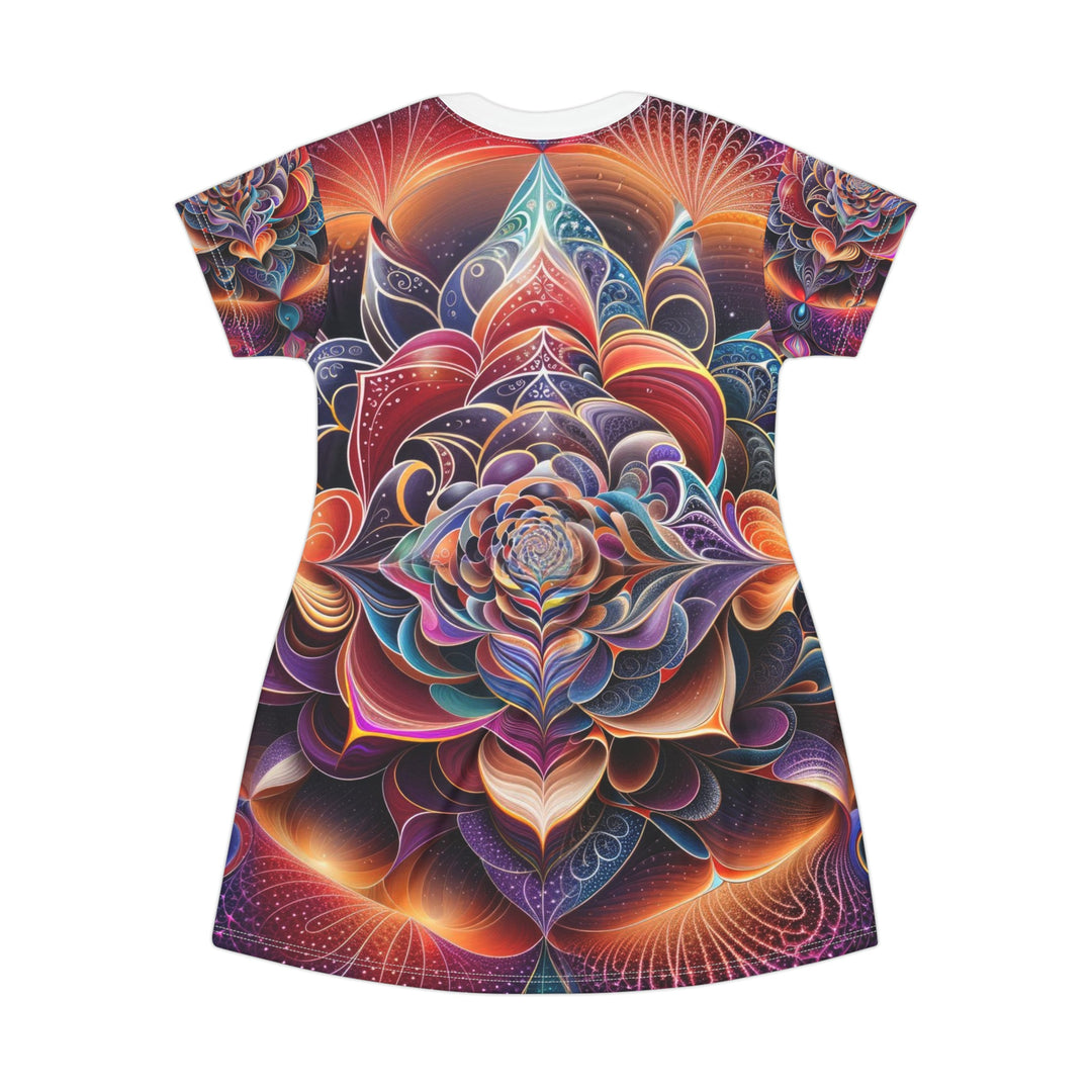 Mystical Floral Mandala - T-Shirt Dress - All Over Prints - g(0D·IO) - XS - -