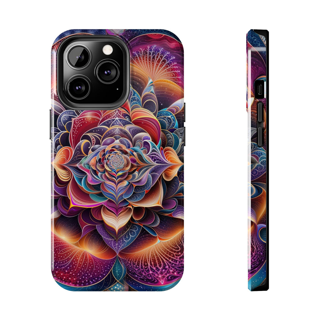 Mystical Floral Mandala - Tough Phone Case - Phone Case - g(0D·IO) - iPhone 13 Pro - -