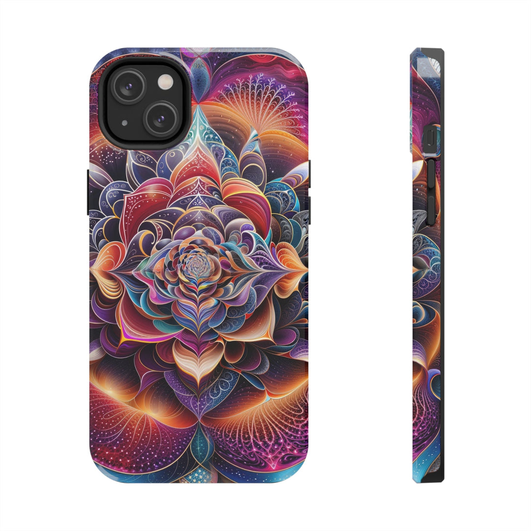 Mystical Floral Mandala - Tough Phone Case - Phone Case - g(0D·IO) - iPhone 14 Plus - -