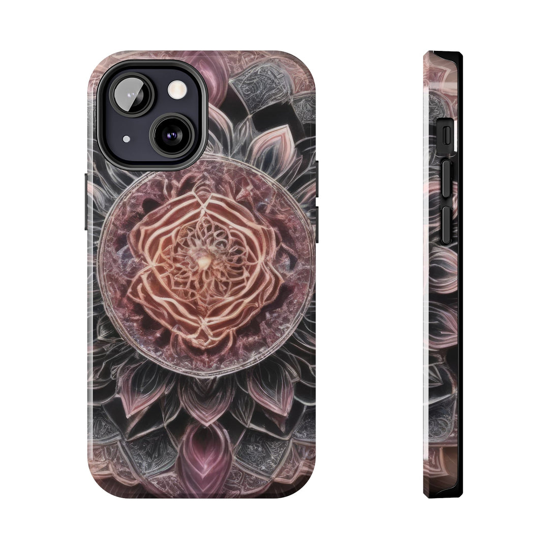 Mystical Floral Mandala - Tough Phone Case - Phone Case - g(0D·IO) - iPhone 13 Mini - -