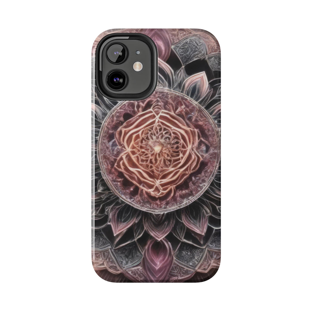 Mystical Floral Mandala - Tough Phone Case - Phone Case - g(0D·IO) - iPhone 13 Mini - -