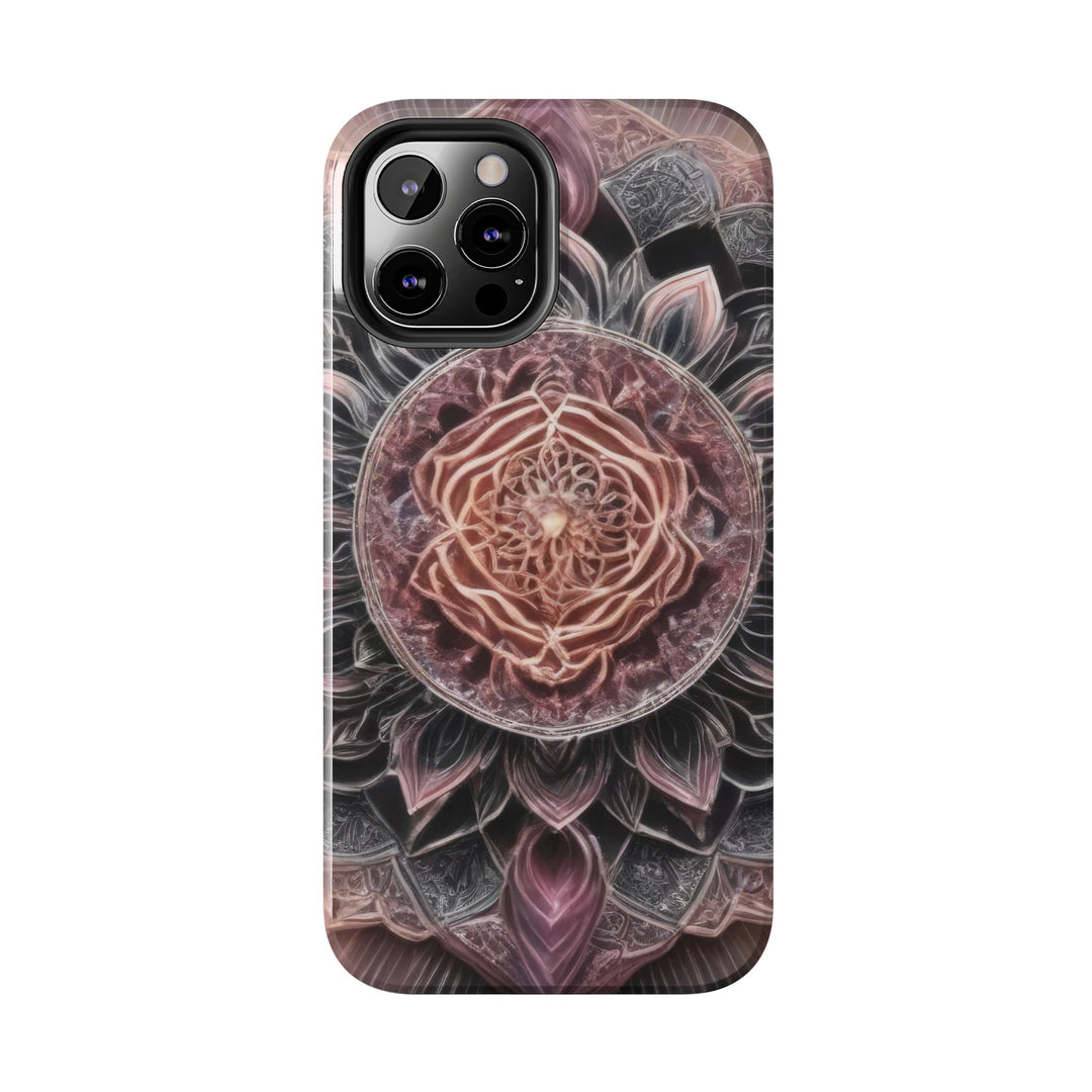 Mystical Floral Mandala - Tough Phone Case - Phone Case - g(0D·IO) - iPhone 13 Mini - -