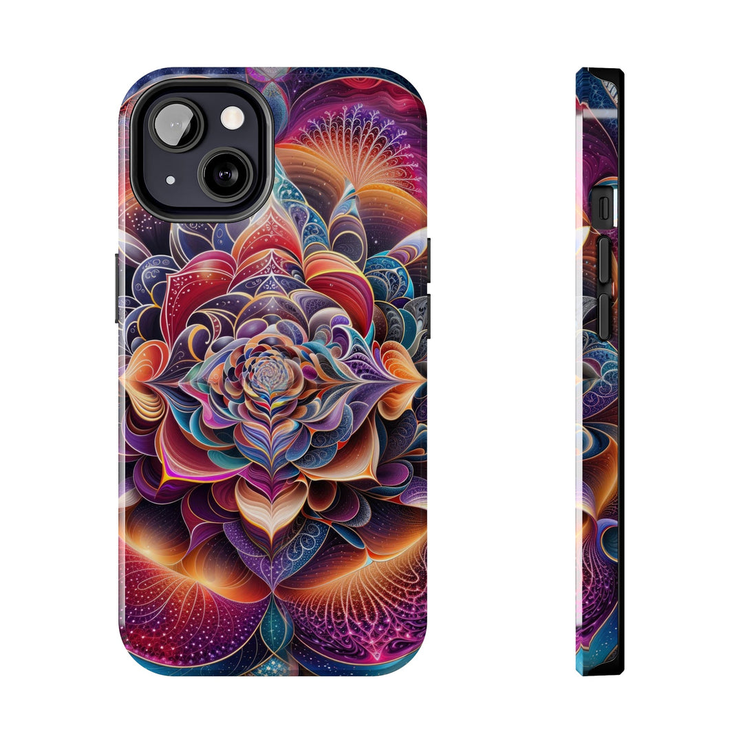 Mystical Floral Mandala - Tough Phone Case - Phone Case - g(0D·IO) - iPhone 13 - -