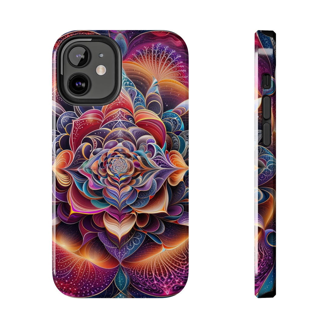 Mystical Floral Mandala - Tough Phone Case - Phone Case - g(0D·IO) - iPhone 12 Mini - -