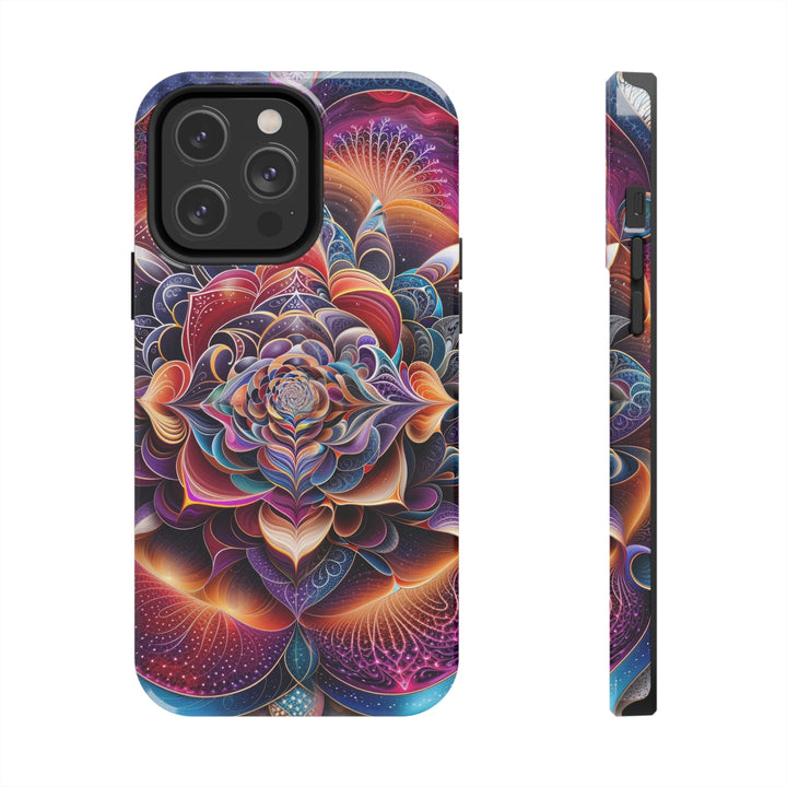 Mystical Floral Mandala - Tough Phone Case - Phone Case - g(0D·IO) - iPhone 14 Pro Max - -