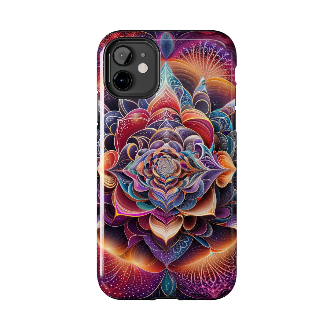 Mystical Floral Mandala - Tough Phone Case - Phone Case - g(0D·IO) - iPhone 13 Mini - -