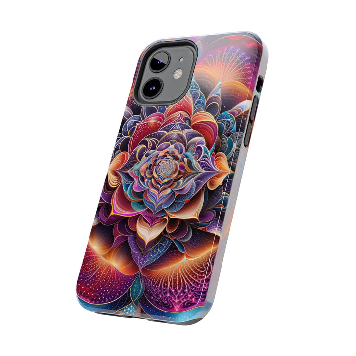 Mystical Floral Mandala - Tough Phone Case - Phone Case - g(0D·IO) - iPhone 13 Mini - -