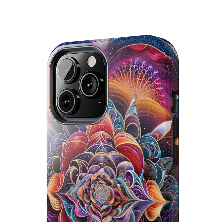 Mystical Floral Mandala - Tough Phone Case - Phone Case - g(0D·IO) - iPhone 13 Mini - -