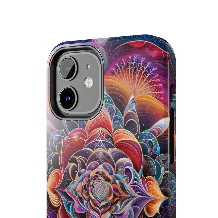 Mystical Floral Mandala - Tough Phone Case - Phone Case - g(0D·IO) - iPhone 13 Mini - -