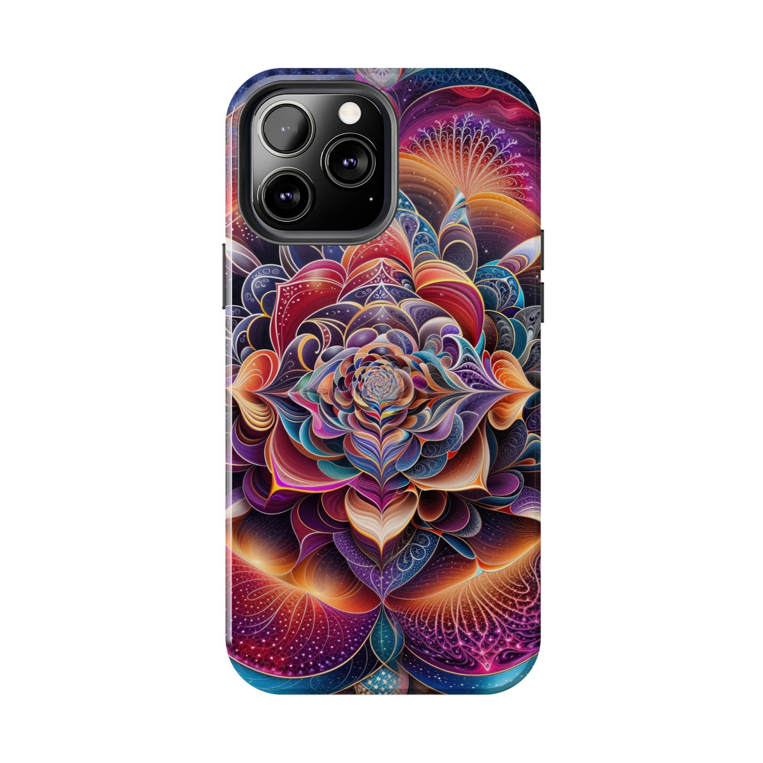 Mystical Floral Mandala - Tough Phone Case - Phone Case - g(0D·IO) - iPhone 13 Mini - -