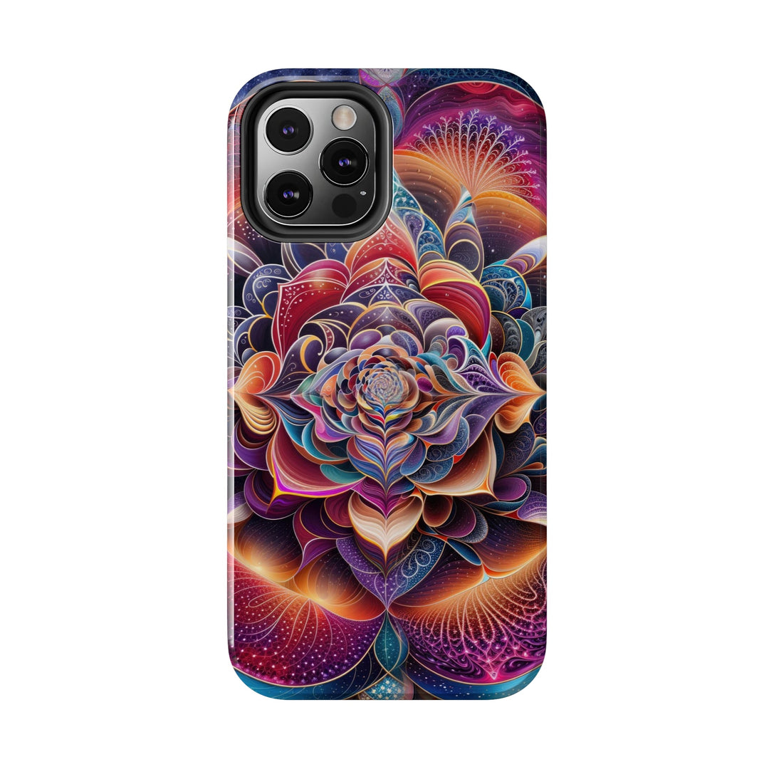 Mystical Floral Mandala - Tough Phone Case - Phone Case - g(0D·IO) - iPhone 13 Mini - -