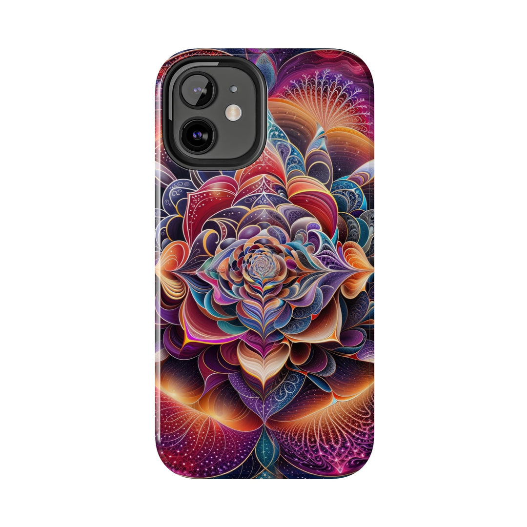 Mystical Floral Mandala - Tough Phone Case - Phone Case - g(0D·IO) - iPhone 13 Mini - -