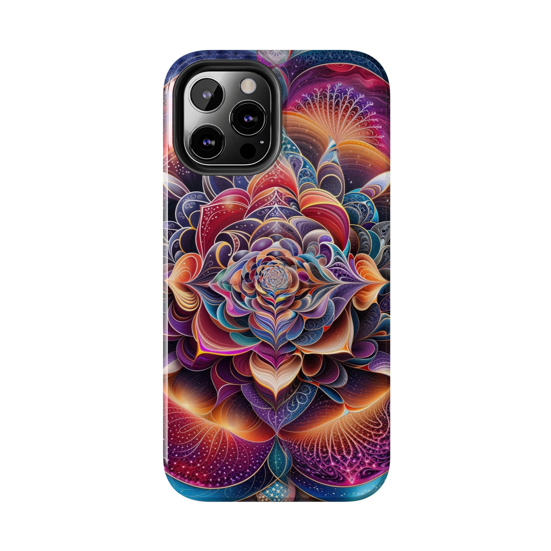 Mystical Floral Mandala - Tough Phone Case - Phone Case - g(0D·IO) - iPhone 13 Mini - -