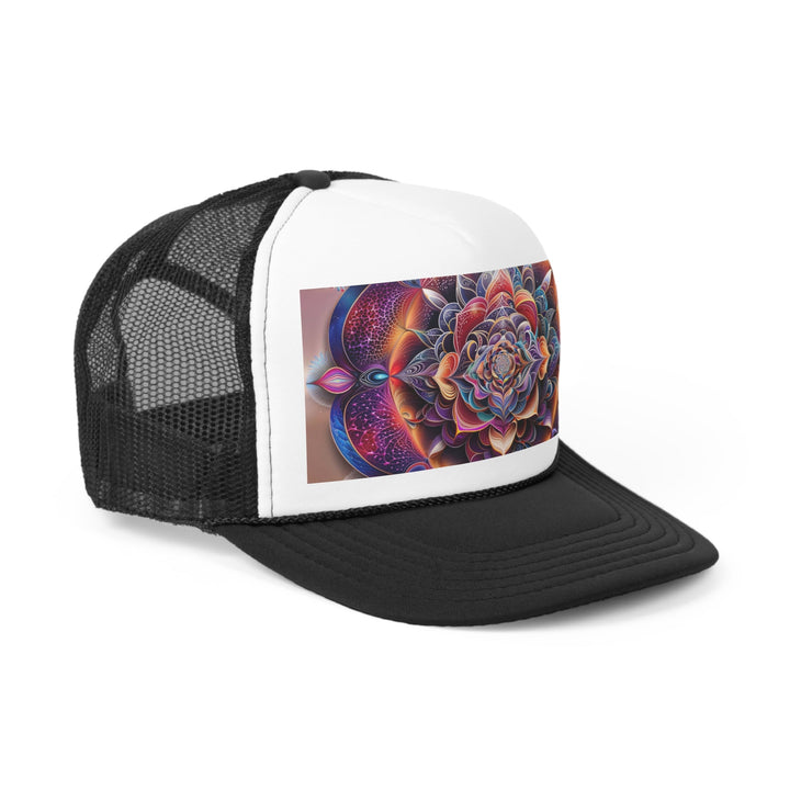 Mystical Floral Mandala - Trucker Hat - Hats - g(0D·IO) - Pink - One size -