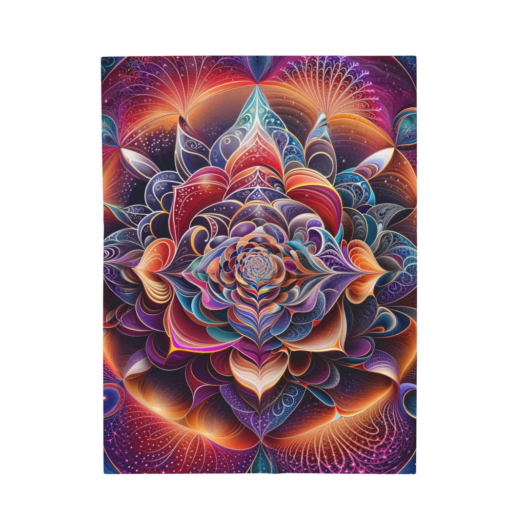 Mystical Floral Mandala - Velveteen Plush Blanket - All Over Prints - g(0D·IO) - 30" × 40" - -