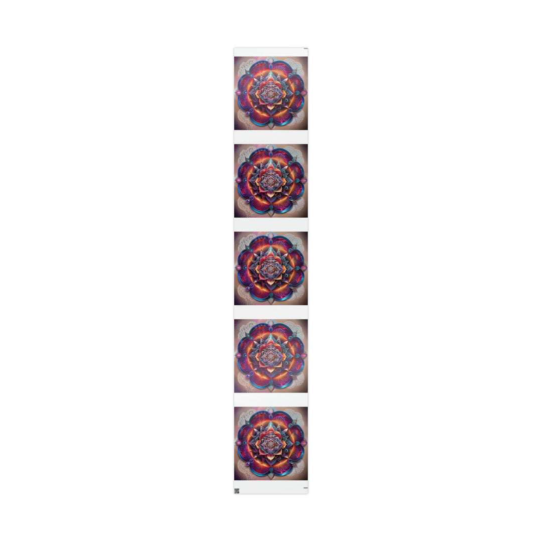 Mystical Floral Mandala - Wrapping Paper - Home Decor - g(0D·IO) - 30" x 180" - Glossy -