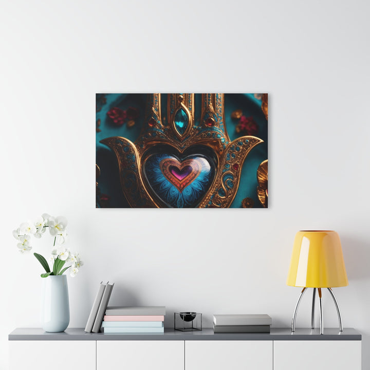 Mystical Heart Hamsa - Acrylic Prints (French Cleat Hanging) - Home Decor - g(0D·IO) - 24" x 36" (Vertical) - 0.25'' -