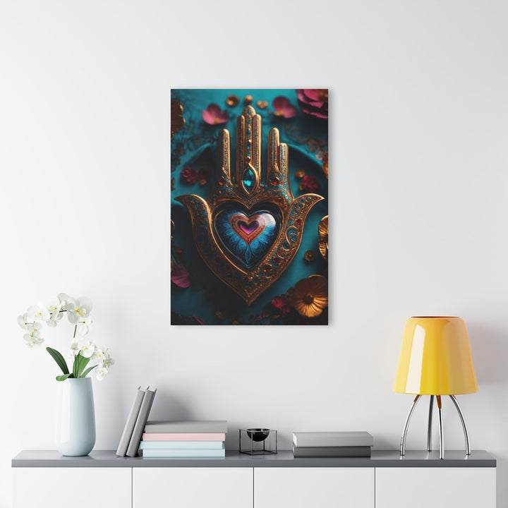 Mystical Heart Hamsa - Acrylic Prints (French Cleat Hanging) - Home Decor - g(0D·IO) - 24" x 36" (Vertical) - 0.25'' -