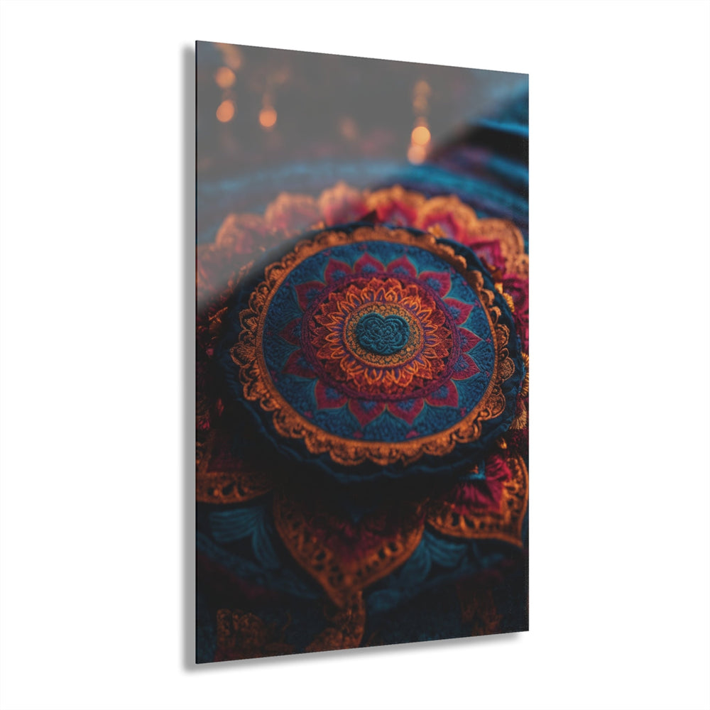 Mystical Intricate Mandala - Acrylic Prints (French Cleat Hanging) - Home Decor - g(0D·IO) - 24" x 36" (Vertical) - 0.25'' -