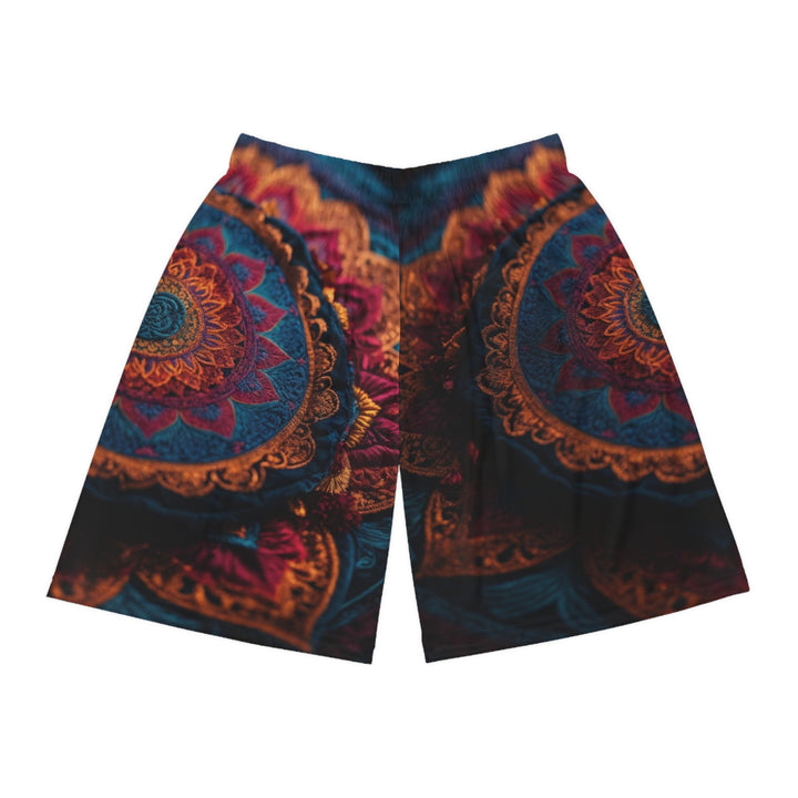 Mystical Intricate Mandala - AOP Basketball Shorts - All Over Prints - g(0D·IO) - Seam thread color automatically matched to design - XS -