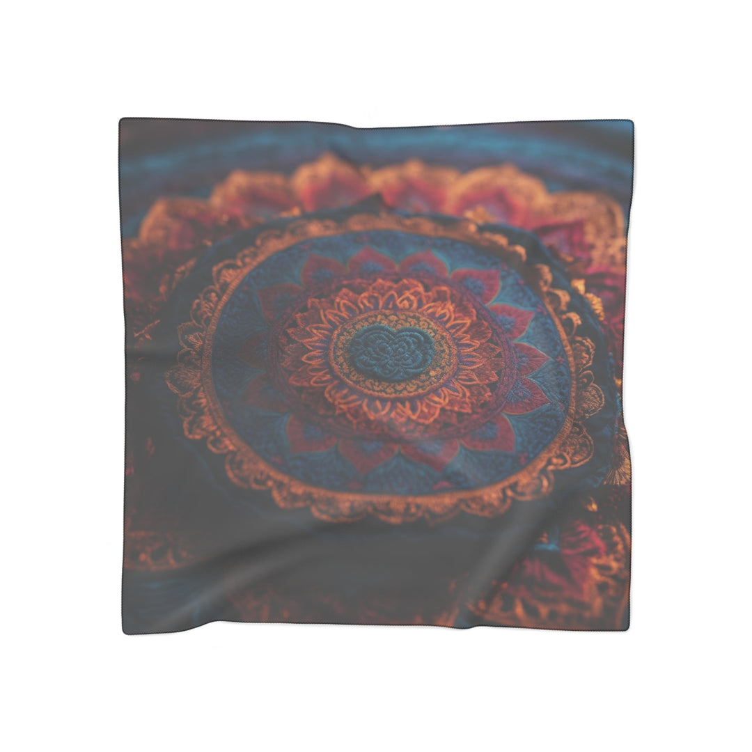 Mystical Intricate Mandala - Poly Scarf - Accessories - g(0D·IO) - Poly voile - 25" × 25" -