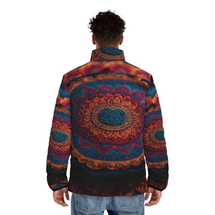 Mystical Intricate Mandala - Puffer Jacket - All Over Prints - g(0D·IO) - S - Black zipper -