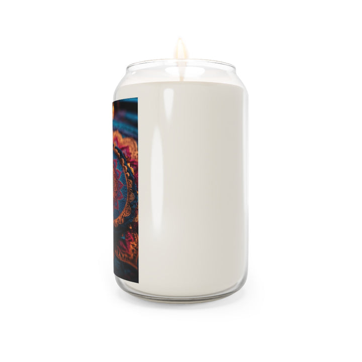 Mystical Intricate Mandala - Scented Candle - Home Decor - g(0D·IO) - Vanilla Bean - 13.75oz -